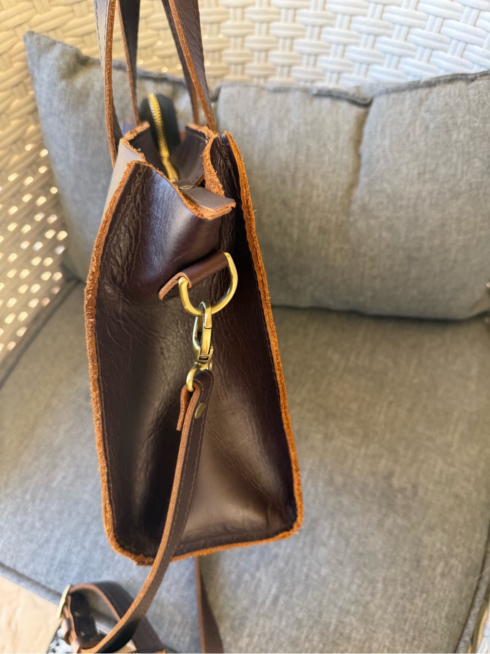Portland leather goods - Lola bag original size in grizzly - Picture 4 of 7
